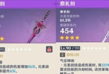 《原神》无工之剑90级属性强度全面解析（最全面的属性数据分析与装备推荐，助你在游戏中游刃有余！）